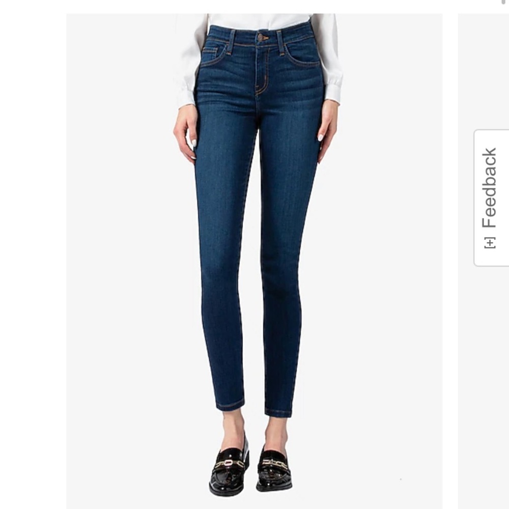 High waisted flying monkey dark wash full length skinny jean